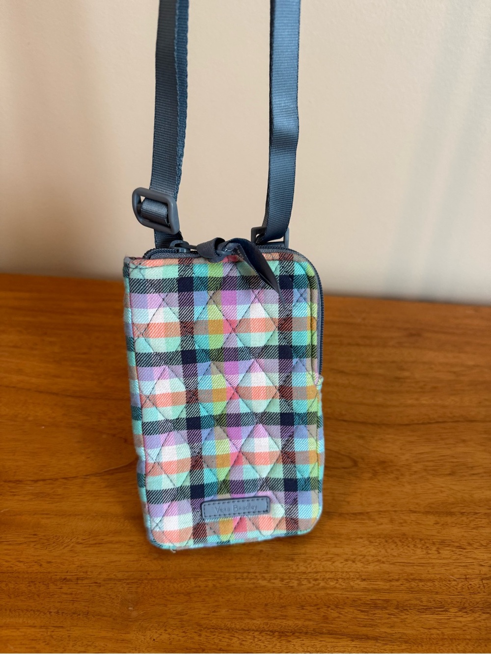 Vera Bradley Quilted Pastel Plaid Crossbody - Multi Pastels
